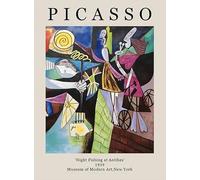 XZSFD NBGEA Pablo Picasso Poster Color Prints Abstract Wall Art Picture《Night Fishing at Antibes》Pablo Picasso Canvas Painting For Home Decor 40x60cm Unframed