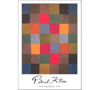 XZSFD NBGEA Paul Klee Poster Color Prints Abstract Wall Art Pictrure《New Harmony 1936》Paul Klee Colorful Canvas Painting For Home Decor 50x80cm Unframed