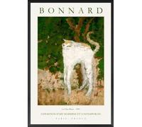 XZSFD NBGEA Pierre Bonnard Poster Color Animal Prints Abstract Wall Art Picture《White Cat》Pierre Bonnard Canvas Painting For Home Decor 40x50cm Unframed