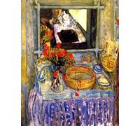 XZSFD NBGEA Pierre Bonnard Poster Color Prints Abstract Wall Art Picture《Bouquet on the Dress table》Pierre Bonnard Canvas Painting For Home Decor 40x50cm Unframed