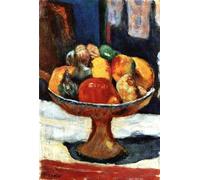 XZSFD NBGEA Pierre Bonnard Still Life Poster Color Prints Abstract Wall Art Picture《Fruit Plate》Pierre Bonnard Canvas Painting For Home Decor 40x50cm Unframed