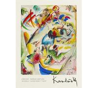 XZSFD NBGEA Wassily Kandinsky Poster Color Prints Abstract Wall Art Picture《Dreamy Improvisation》Wassily Kandinsky Canvas Painting For Home Decor 60x80cm Unframed