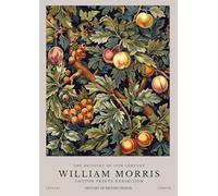 XZSFD NBGEA William Morris Plant Poster Color Prints Abstract Wall Art Pictrure《Fruits Tree》William Morris Canvas Painting For Home Decor 50x60cm Unframed