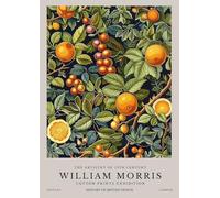 XZSFD NBGEA William Morris Plant Poster Color Prints Abstract Wall Art Pictrure《Fruits Tree》William Morris Canvas Painting For Home Decor 50x60cm Unframed