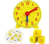 XZSKD 3-piece learning clock set, time reporting