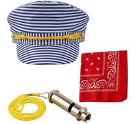 XZSKD 3-Piece Train Conductor Costume Set with Driver Hat