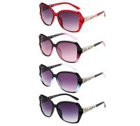 XZSKD 4PCS Sunglasses Womens,ladies Sunglasses,uv400 Sunglasses,Fashionable Crystal Composite Spectacle Frame,It Is Suitable for Walking, Cycling, Shopping, Taking Photos and Traveling.