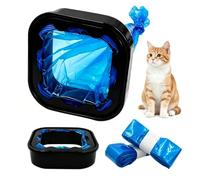 XZSKD Refill 6-Piece Square Cassette, Biodegradable Bags | Cat Litter Refill Bags, Biodegradable Material, 6-Piece Set, For Litter Genie Litter Locker Pet Genie Cassettes