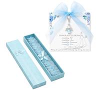 XZSKD Something Blue for the Bride, Pearl Angel Wings Accessories, Wedding Garters for Brides, Bridal Garter Set, Wedding Bouquet Charms, Something Blue, 11cm