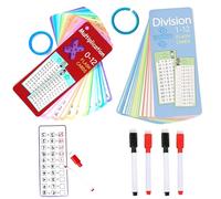 XZSKD Times Tables Poster & Flash Cards, Multiplication Tables For Kids, Dry Erase Pens, Fun Learning Tool For Home & Classroom