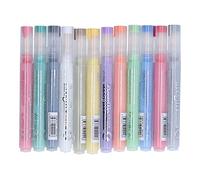 XZXCVN 12 Pcs Acrylic Marker Pen Set, Medium Tip, Colorful DIY Paint Pens for Multiple Surfaces - Vibrant Colors, Smooth Flow, Ideal for Holiday Crafts and Gifts