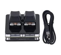 XZXCVN 2 Key Programmable Gaming Keyboard, Type C to USB, Compact Multifunction Shortcut Keypad, All Black - No Driver Plug and Play, Wide Application for Office and Gaming