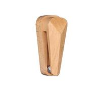 XZXCVN Beech Wood Towel Clips with Gravity Carbon Steel Ball, Self Adhesive No Drilling Wall Mount, 1Pc / 2Pcs / 3Pcs Wood Color - Space Saving, Durable Construction, Ideal for Kitchen (1 Pack)