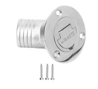 XZXCVN Boat Deck Filler 45° Stainless Steel 316, 38mm Flip Cover with Keyless Cap - Resistant, Rustproof Design, Ideal for Marine and Yacht Use (WASTE)