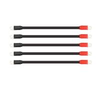 XZXCVN Cart Battery Cable Wire Kit, 4 Gauge Pure Copper 5 Pcs 14.17in with Wire Lugs for 36V 48V Batteries - Heavy Duty Conductivity, Oxidation Resistant Terminals, Durable