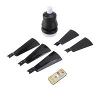 XZXCVN Ceiling Fan Light with Remote, Dimmable 3 Color Temperature 3 Wind Speed, E26 Bulb Socket White - Easy Installation, Memory Function, Ideal for Bedroom and Kitchen (Black)