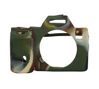 XZXCVN Digital Camera Silicone Case for A7R A7 A7S, Stretchable Tough Protector, Washable and Soft Cover - Durable Non - Slip Material, Lightweight Carry Option for Photography (Camouflage)