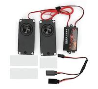 XZXCVN Engine Sound Effect Simulator System for 94123 1/10 Scale RC Car, Black Plastic Unit - Volume Adjustable, Multiple Vehicle Sound Types, Easy Installation