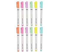 XZXCVN Fabric Markers 12 Pcs, Fine Tip Fabric Pens with 6 Colors, Smoothing Ink for Textile Art and Clothing Decoration - Precise Control, Versatile Use on Cotton and Canvas