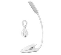 XZXCVN LED Desk Lamp with Clip Design, Three Level Adjustable Mini Foldable USB Table Light - Touch Control, Portable, Eye Care Lighting for Reading and Work