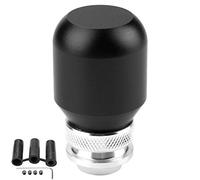 XZXCVN Manual Gear Shift Knob, Universal Car Shifter Head Stick (Black) - Durable Metal Construction, Includes Multiple Adapters, Easy Installation (Black)