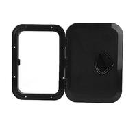 XZXCVN Marine Boat Deck Hatch Rectangle ABS 10-5/8 X14-3/4 Inch Low Profile, Durable Design for Vessel and RV - Resistant, Weatherproof Seal, Easy Installation (Black)
