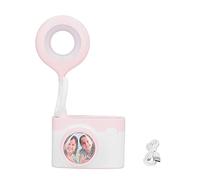 XZXCVN Multifunctional Desk Lamp with USB Charging, Small Camera Shape LED Night Light for Reading, Adjustable Brightness and Color Temperature - Soft Ring Light, Flexible Silicone Hose (Pink)