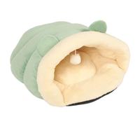 XZXCVN Pet Triangle Nest Bed Indoor, Semi Enclosed Soft Warm Cat and Puppy Bed Green S for Small Pets Under 2.5kg - Cozy Privacy Design, Easy to Clean, Ideal for Winter Use (S)