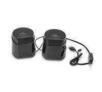 XZXCVN USB Powered Wired Speaker, Portable Subwoofer Multimedia Speaker for Computer Phone Laptop - Stereo Surround Sound, Simple Desktop Design, Ideal for Home and Office