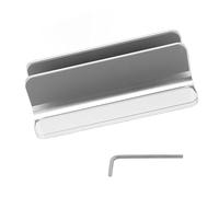 XZXCVN Vertical Laptop Stand Aluminum Alloy Silvery One Piece - Adjustable Base, Non Slip Pads, Multi Use for Home and Office