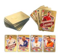 Xzyden 2024 Soccer Cards- Card Set for Any Collectors and Soccer Fans- Contains 55 of The World's Greatest Soccer Stars, Create Unforgettable Moments(Gold)