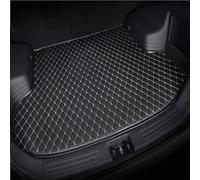 XZYNB Car Leather Boot Liner Mats for BMW 1 series 4 doors E82 2007-2009 2010 2011, Rear Trunk Cargo Pad Luggage Tray Protector Non-Slip Durable,Blackbeige