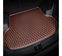 XZYNB Car Leather Boot Liner Mats for BMW 3 series 1998-2001 2002 2003 2004 2005 E46, Rear Trunk Cargo Pad Luggage Tray Protector Non-Slip Durable,Brown