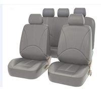 XZYNB Car Leather Seat Covers for Honda Fit/Jazz 2021-2022 2023 2024 2025, 9 Pieces All-Weather Waterproof Breathable Non-Slip Seat Protectors,Grey