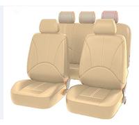 XZYNB Car Leather Seat Covers for Kia Niro 2017-2019 2020 2021 2022 2023 2024 2025, 9 Pieces All-Weather Waterproof Breathable Non-Slip Seat Protectors,Beige