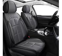 XZYNB Car Seat Cover for Nissan 350Z (Coupe) в 2002-2007 2008 2009, 5-Seates PU Leather Front Rear Full Seat Cover, Waterproof Breathable, black + gray