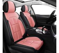 XZYNB Car Seat Cover for Nissan 350Z (Coupe) в 2002-2007 2008 2009, 5-Seates PU Leather Front Rear Full Seat Cover, Waterproof Breathable, black + pink