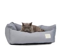 XZZHSM Cat bed,Pet Bed Super Soft Dog Cat Pet Sofa, Fluffy Pet Bed All Season, Anti-Slip Pet Beds(NOT gor Chewer), Machine Washable Dog Crate Bed with Removable Covers (Color : Gray, Size : S-55×40