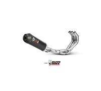 Mivv Complete Exhaust Oval Carbon with Carbon Cap for Yamaha Mt-09 2013 > 2020