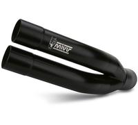 Mivv Exhaust Muffler Double Gun Black Inox for Yamaha Yzf R25 2015 > 2023