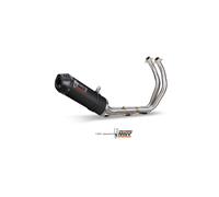MIVV Complete Exhaust Oval Carbon – Carbon End Cap – Yamaha Tracer 700 GT 2016–2020