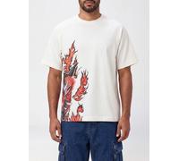 Y-3 Cotton Crewneck T-Shirt with Contrast Graphic Print on the Chest - Size: M - male
