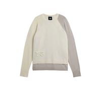 Y-3 logo-embossed colour-block sweater - White XS-S-M-L-XL-XXL