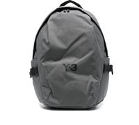 Y-3 logo-plaque backpack - Grey One Size