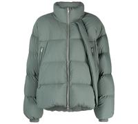 Y-3 x Y-3 asymmetric puffer jacket - Green XS-S