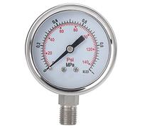 Y - 60BF Pressure Gauge, Stainless Steel Industrial Pressure Meter, Accurate Measurement 0-1.0MPa with M14x1.5 Thread, Durable Metal Casing for Industrial Use in Harsh Environmen