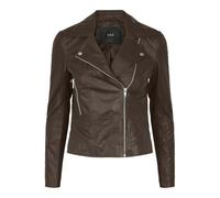 Y.A.S Women's Yassophie Leather Jacket Noos, Chicory Coffee, S