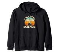 Y’all Need Science Retro Chemistry Flask Zip Hoodie