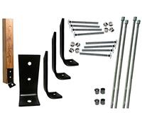 Y Anchor 4 Pack Heavy Duty Security Anchor Brackets Bolt Kit - Soft Ground Fixing