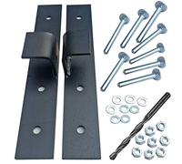 Y anchor Heavy Duty (5mm Thick) Security Hasp - Vertical Fixing - with top, Side & Bottom Padlock Protection Unlike Usual hasp and Staples